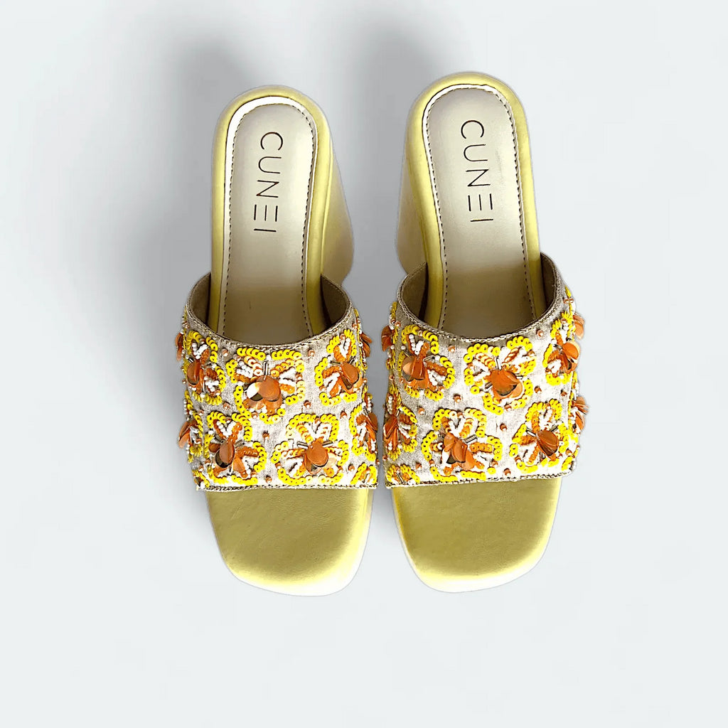 Chic and Comfortable: Must-Have Yellow Wedges for Women - cunei