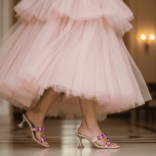 Royal Pink Heels for Women by Cunei India