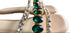 Emerald Green Flat Sandals