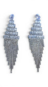 White Crystal Chandelier Earrings for Women - Party & Wedding Wear