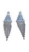 White Crystal Chandelier Earrings for Women - Party & Wedding Wear