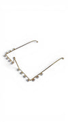 White Crystal Triangle Facelet - Party & Wedding Wear