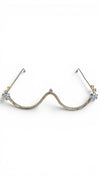White Crystal Rounded Facelet - Party & Wedding Wear