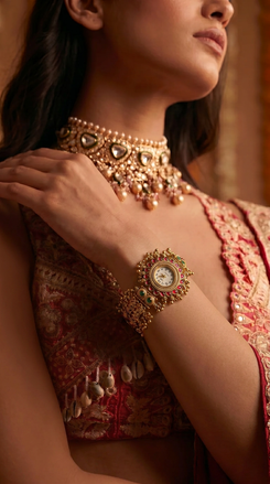 Floral Ghungroo Rajwadi Watch for Women