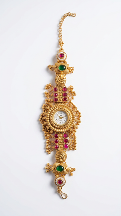 Gold Ghungroo Rajwadi Watch for Women