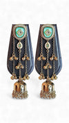 Mint Stone Kashmiri Earrings for Women