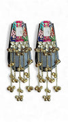 Multicolour Meenakari Cascading Jhumka Earrings