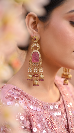 Lavender Laxmi Dangling Earrings for Women
