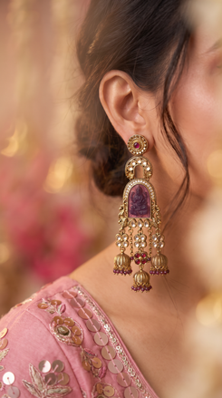 Lavender Laxmi Dangling Earrings for Women