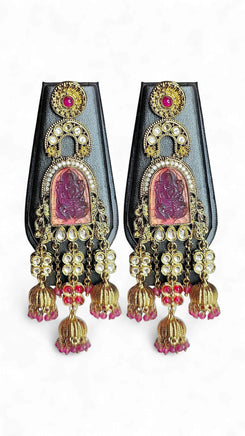 Pink Laxmi Dangling Earrings for Women