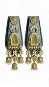 Yellow Laxmi Dangling Earrings for Women