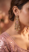 Light Pink Laxmi Dangling Earrings for Women