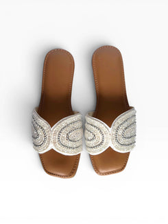 Beads Embellished Flats for Women - Casual and Festive Wear - view 2