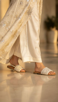 Beads Embellished Flats for Women - Casual and Festive Wear - view 8