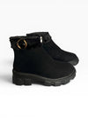 Black Furry K-Pop Boots - view 10