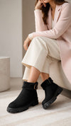 Black Furry K-Pop Boots - view 4