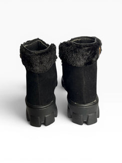 Black Furry K-Pop Boots - view 8