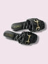Womens Black Quilt Flats