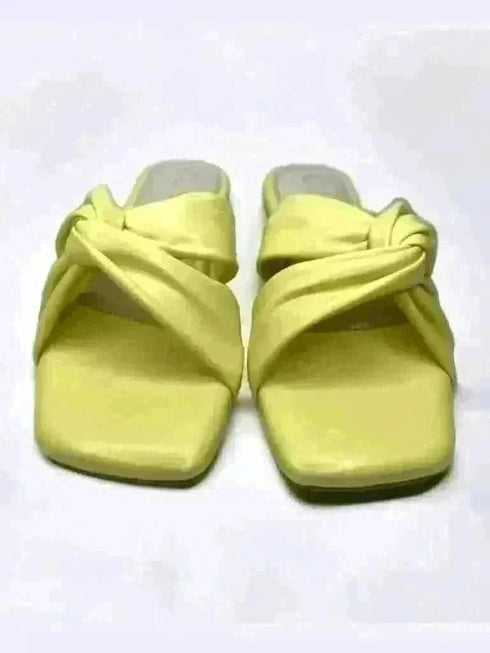 Canary Yellow Crossover Flats - cunei