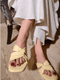 Canary Yellow Crossover Flats - cunei