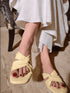 Canary Yellow Crossover Flats - cunei