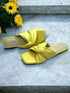 Canary Yellow Crossover Flats - cunei