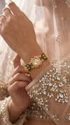 Champagne Crescent Peacock Bracelet Watch product photo, Cunei India