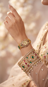 Champagne Oval Elephant Bracelet Watch side view, Cunei India