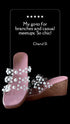 Clear Pink Pearl Wedges - cunei
