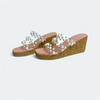 Clear Pink Pearl Wedges - cunei