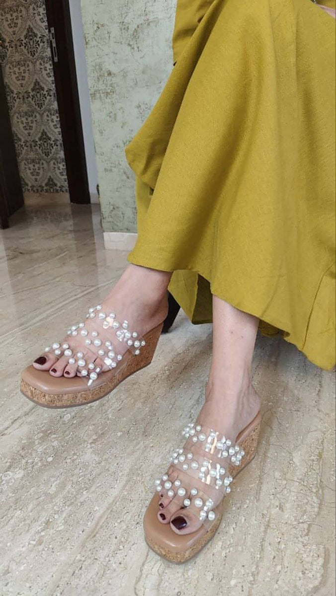Pearl Latest Sandals For Ladies 2019 Pearl Beaded Sandals Elegant