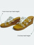 Clear Tan Pearl Wedges - cunei