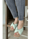 Convoluted Matcha Green Flats - cunei