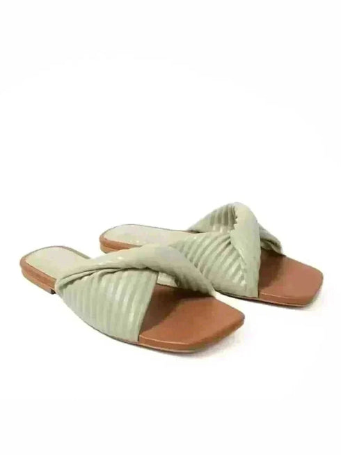 Convoluted Matcha Green Flats - cunei