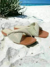 Convoluted Matcha Green Flats - cunei