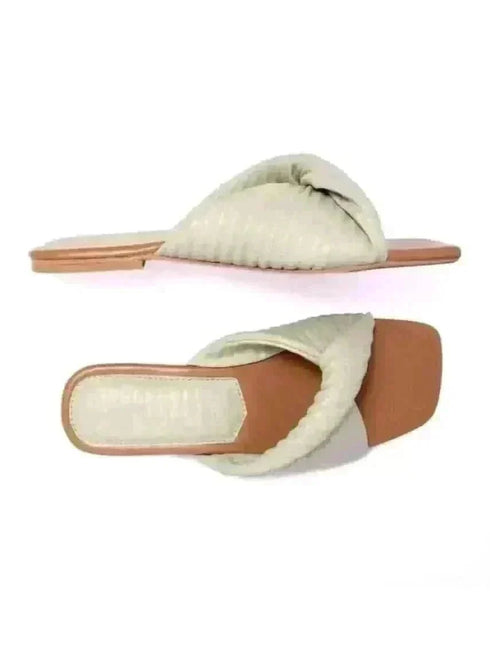 Convoluted Matcha Green Flats - cunei