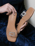 Cubic Crystal Tanned Flats - cunei