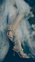 Crystal Two Strap Heels