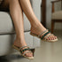 Emerald Green Flat Sandals