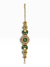 Emerald Crescent Peacock Bracelet Watch for Women - view 2
