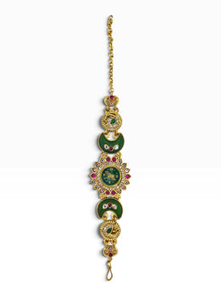 Emerald Crescent Peacock Bracelet Watch for Women - view 2