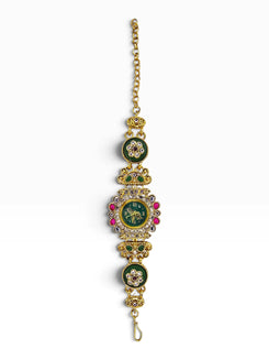 Emerald Floral Medallion Bracelet Watch for Women - view 2