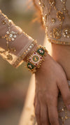Emerald Green and Ruby Red Elephant Dial CZ Enamel Watch for Women, for women, Cunei India