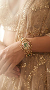 Emerald Green and Ruby Red CZ Statement Watch for Women, for women, Cunei India