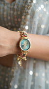Emerald Green and Ruby Red Pearl Watch for Women, for women, Cunei India