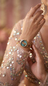 Emerald Green and Ruby Red Pearl Watch for Women, product photo, Cunei India