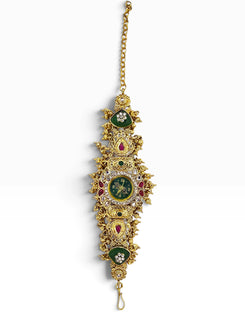 Emerald Shield Ruby Bracelet Watch for Women - view 2