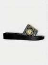 Festive Black Floral Embroidered Slider - cunei