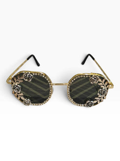 Rounded floral crystal glares product photo, Cunei India