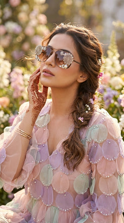 Brown tint sunflower glares on festive look, Cunei India